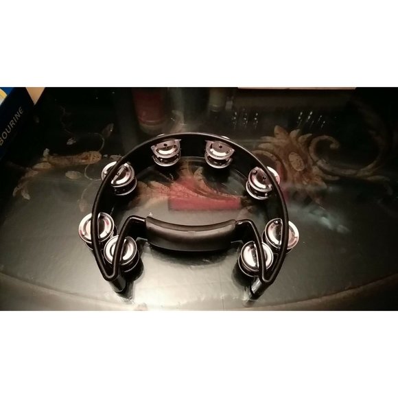 Stevie Nicks Inspired Moon Tambourine with Beads - Picture 8 of 16